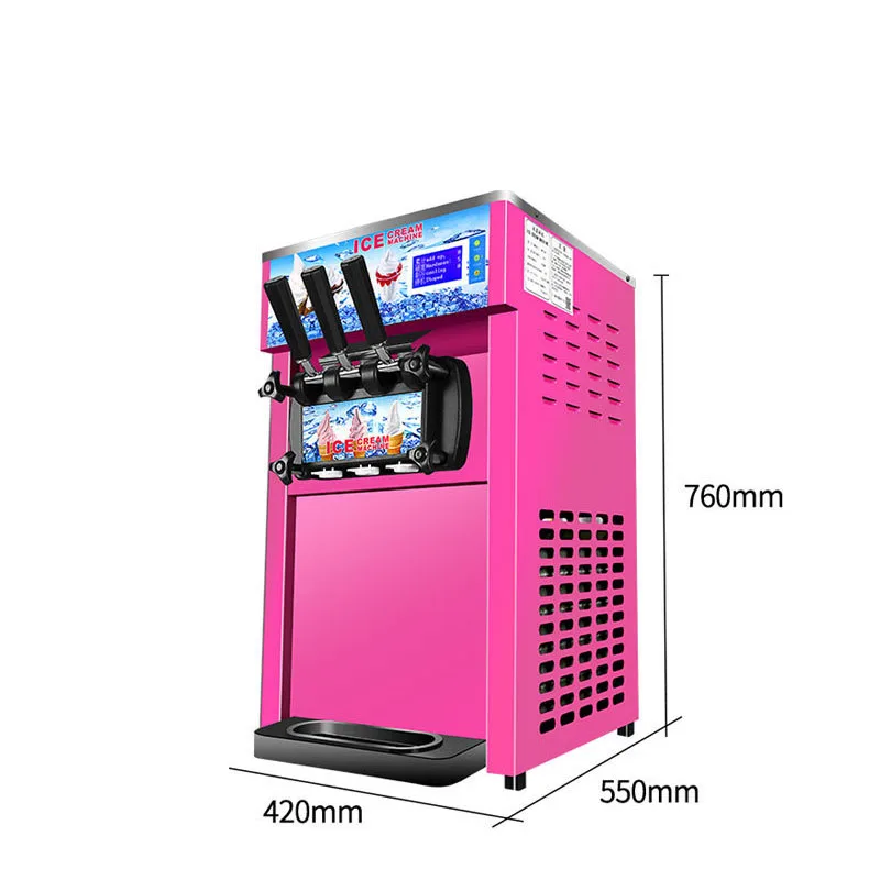 Ice Cream Machine Professional Ice Cream Maker Manufacturer Commercial Soft Serve Ice Cream Making Machine