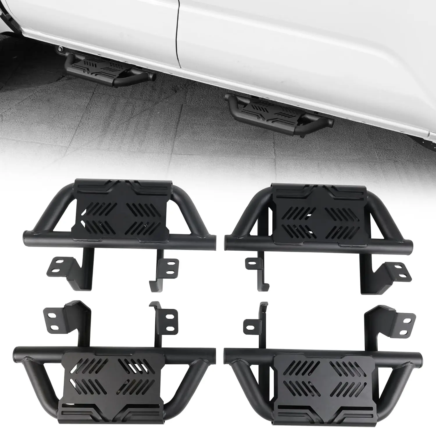 EZ Side Steps for 2024-2026 Toyota Tacoma Double/Crew Cab 4 Doors, 350 LBS Load Capacity