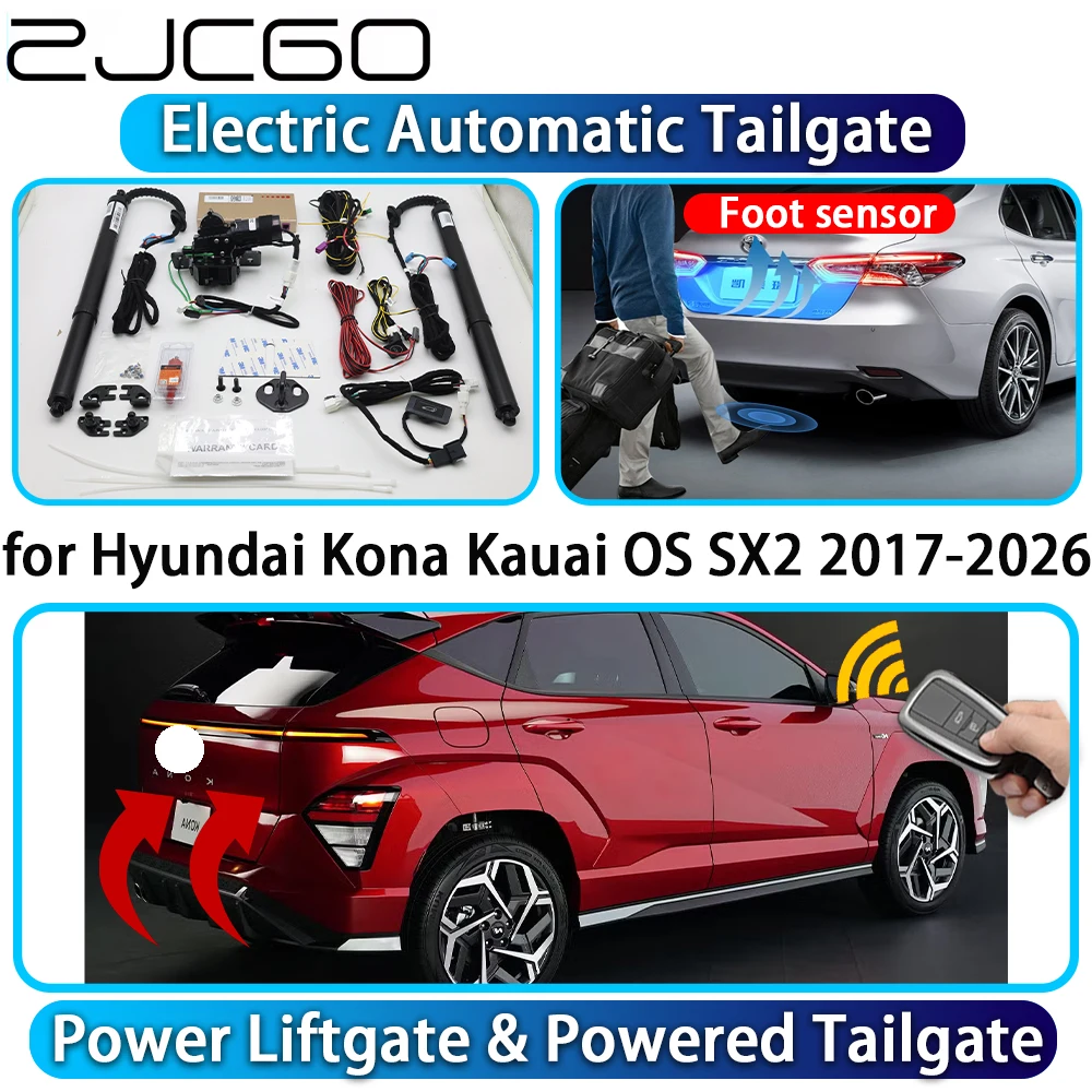

ZJCGO for Hyundai Kona Kauai OS SX2 2017-2026 OEM Automatic Power Liftgate Powered Tailgate Intelligent Trunk Lift Control Kit