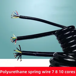 Pu Spring Cable Wire 7 8 10 Core 15 13 20 18 17 Awg Stretch 1 2 3 4 5 6 7 8 9 10 11 12 13 14 15 Meters Spiral Telescopic Wire
