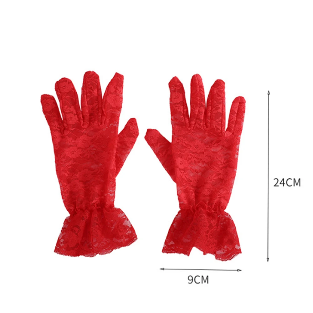 Vendita calda alla moda Outdoor Daily Indoor Guanti da donna Guanto Party Poliestere elasticizzato Abito da sposa traspirante