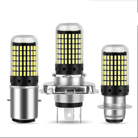 H4 Led Motorcycle Headlight P15D H6 BA20D Led Moto Bulb 144Pcs Chips Lamp Motorcycle Fog Lights High Low Beam 12V 6000K White