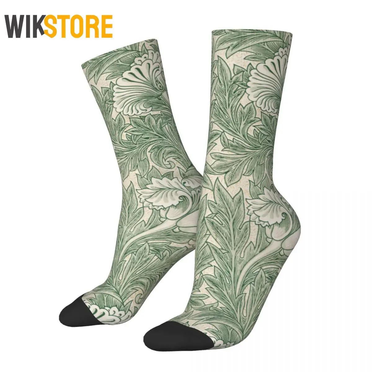 William Morris Tulip Pattern Sage Green Socks Men Women Fashion Socks Harajuku Spring Summer Autumn Winter Stockings Cute Sock