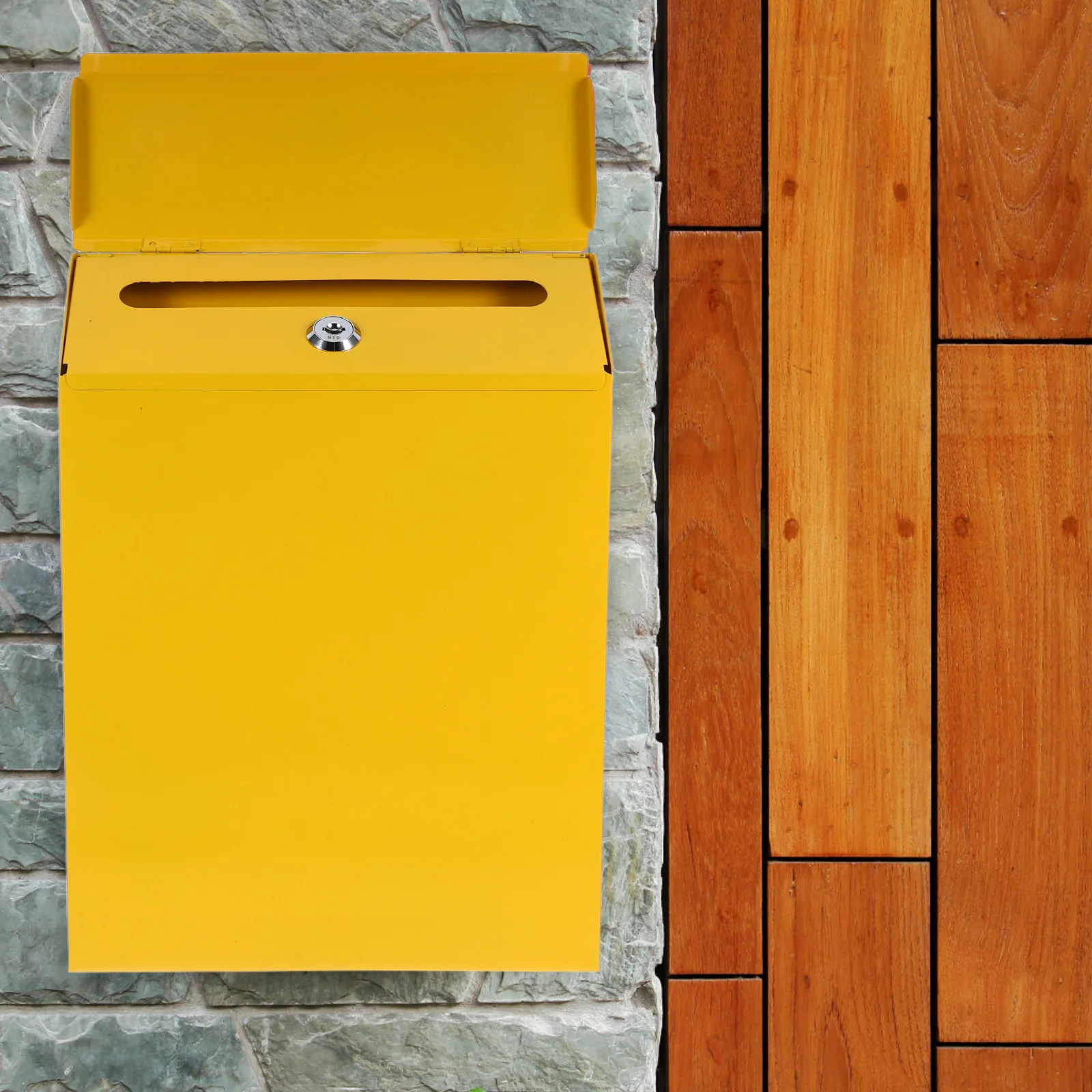 

1Pcs Iron Post Box Retro European Style Waterproof Letter Storage Box for Home Decor Mailbox Suggestion Case Mailbox