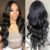 Fashion Black Synthetic Wig Big Waves Long Curly Hair Fluffy Long Hair Fashion High Temperature Silk Wig Full Head Cover