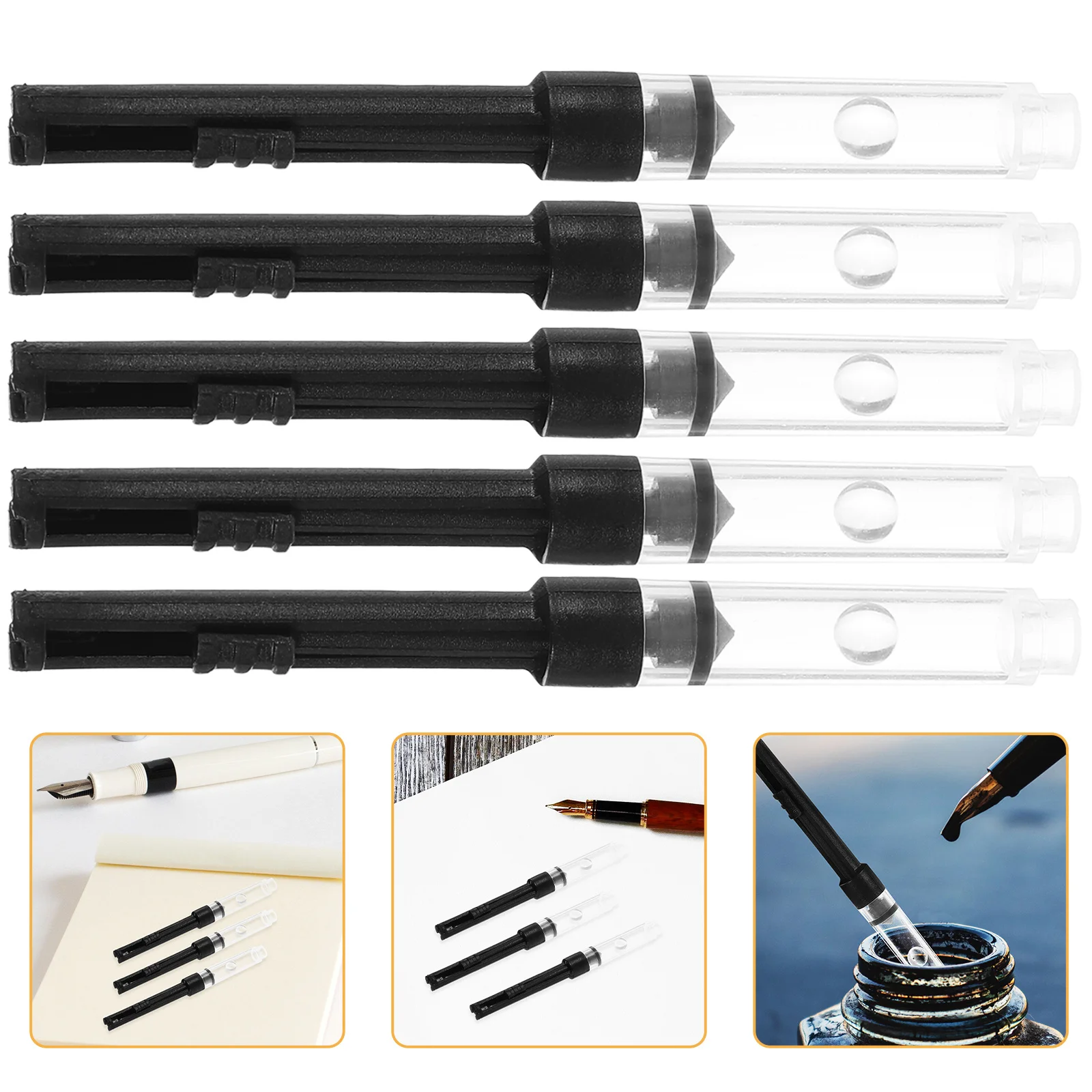 

10pcs Ink Absorber For Fountain Pen Heavy Duty Refill Tube Spring Filler Converter Accessories Pen Ink Auxiliary Tool Writing