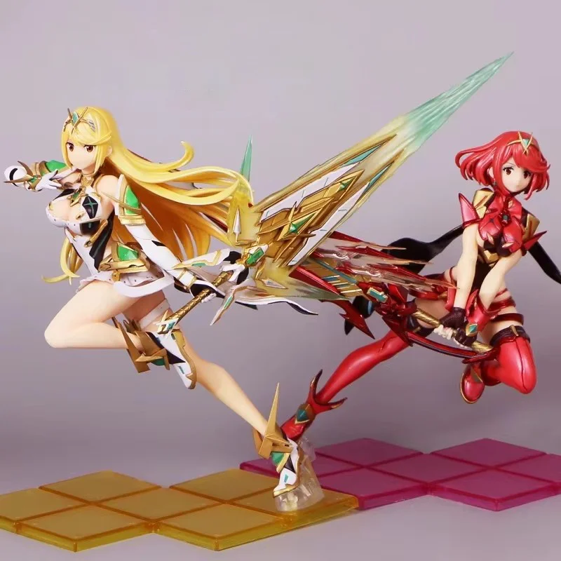 Figura de Ação Xenoblade Chronicles 2 Homura Pyra de 25cm em PVC, Modelo de Brinquedo Colecionável, Presente