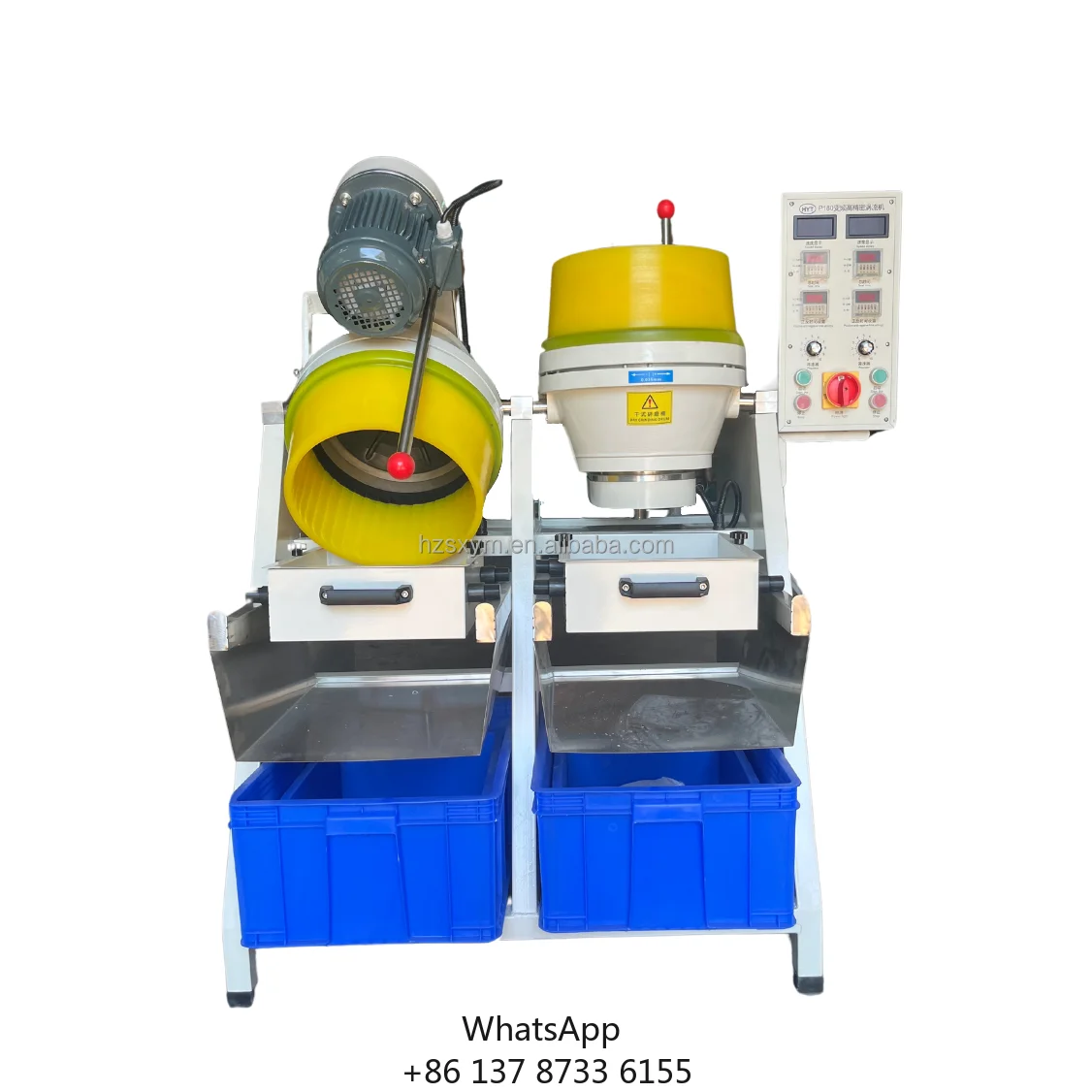 36L Automatic Jewelry Jade Ring Necklace Polishing Machine Dry Wet Vibratory Tumbling Deburring Motor Bearing High Safety