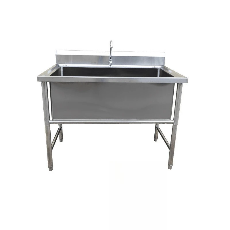 

Household stainless steel sink Large single pool Double tank