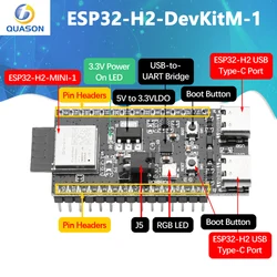 ESP32-H2-DevKitM WiFi+Bluetooth H2 Series Thread/Zigbee/BLE ESP32-H2 ESP32-H2-DevKitM-1-N4 ESP32-H2-MINI-1 For Arduino