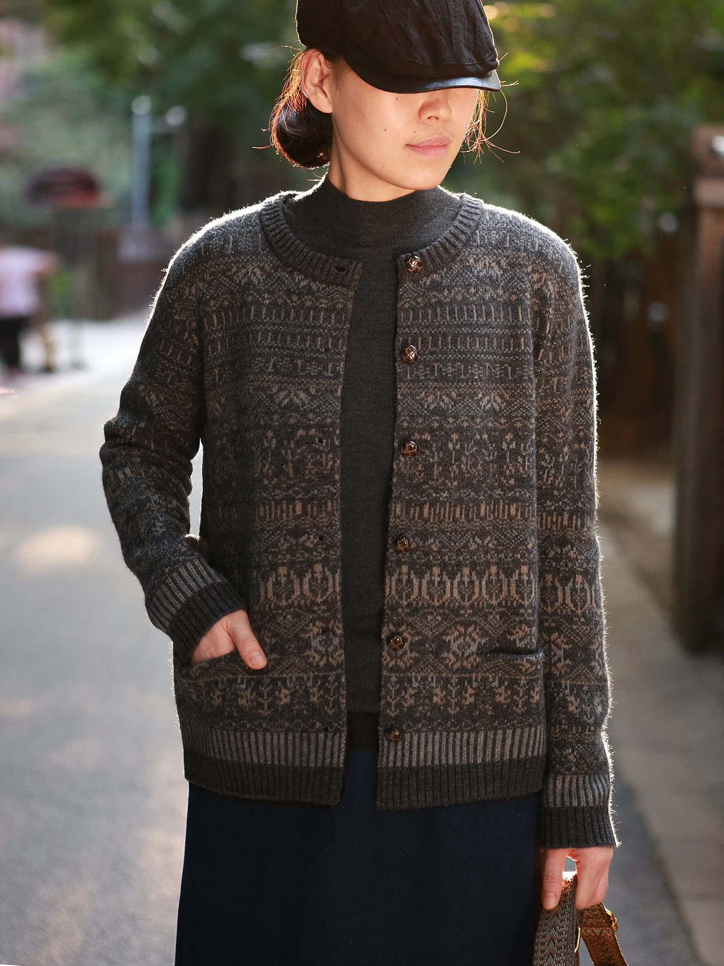 

Ретро-свитер с длинными рукавами и круглым вырезом, вязаный, с воротником-гольф, модный теплый топ для женщин, коллекция осень-зима