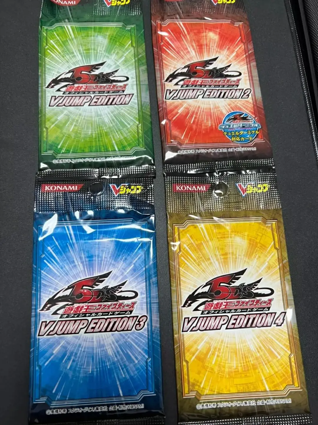 

4Pcs Yugioh Master Duel Monsters V JUMP EDITION OCG VE01-04 Japanese Collection Sealed Packs