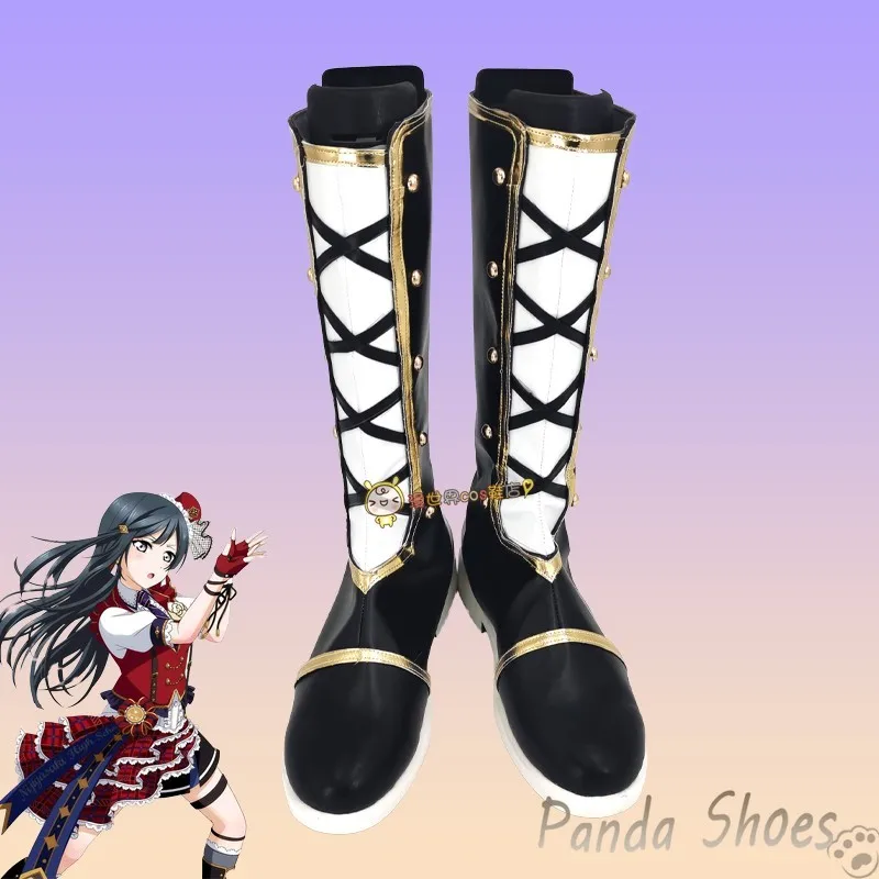 Yuki Setsuna Lovelive Cosplay Shoes Anime Cos Long Boots Comic Nakagawa Nana Cosplay Costume Prop Shoes for Con Halloween Party