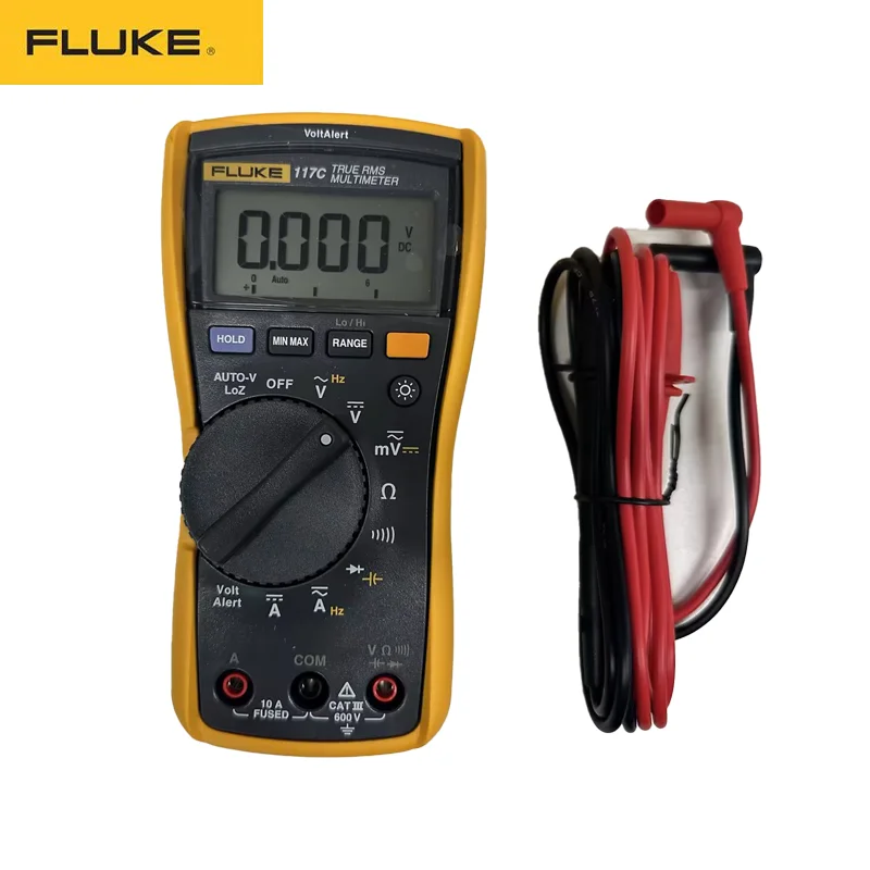 Fluke 117C/116C/115C Digital Multimeter Professional Voltage tester AC Auto Range Digital Probe Multimeter