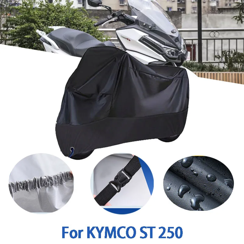 

Motorcycle Full Covers For KYMCO ST 250 Car Outdoors Sun Protection Dust No Ear Thickened Oxford Clothcover Accessories