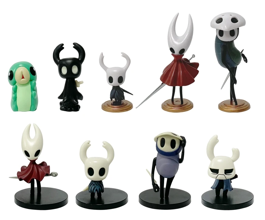 

9pcs/set Hollow Knight Hornet Anime Action Figure Toys 5-12cm