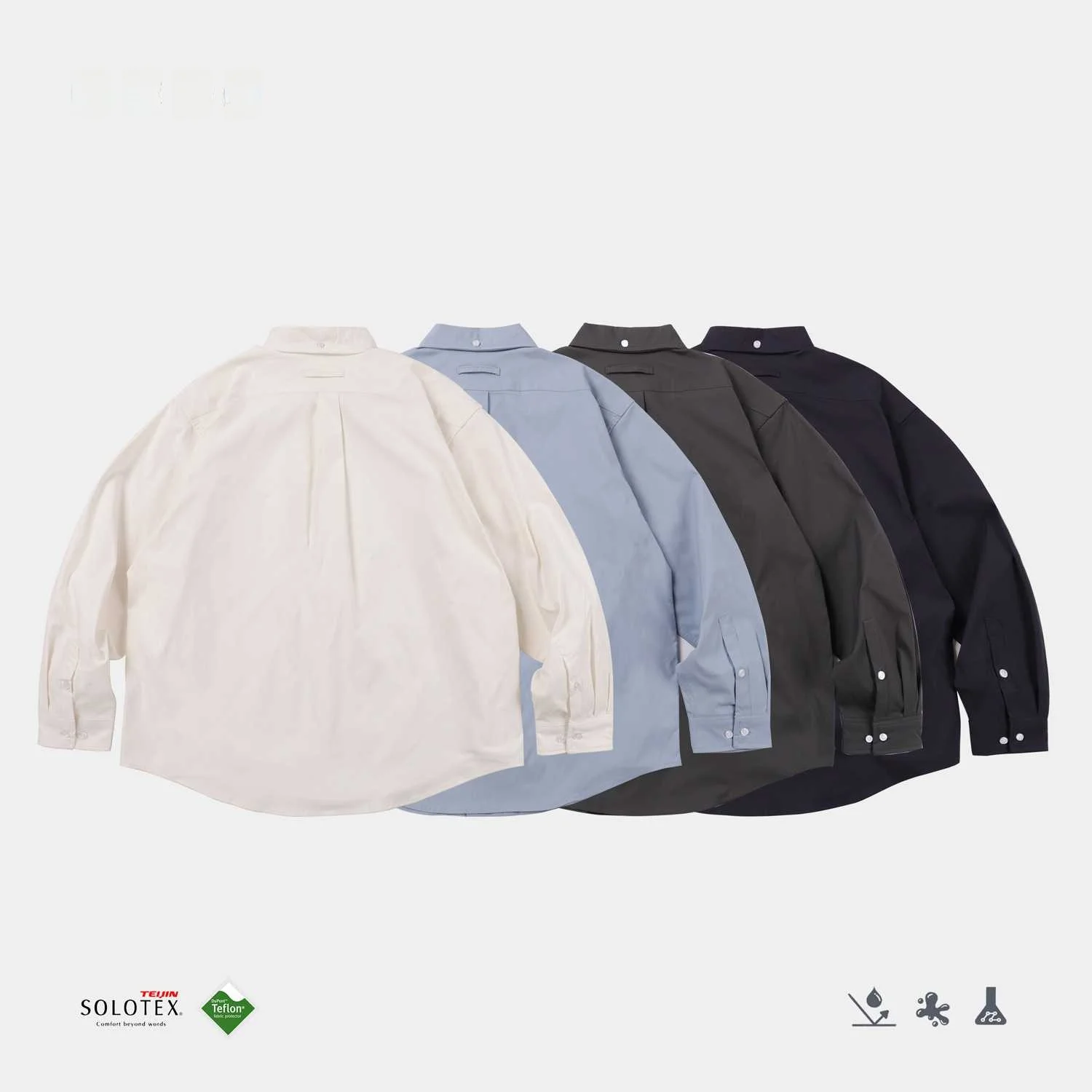Men's Long Sleeve Shirt Easy Care Anti-Wrinkle Commute Minimalist Design Polyester Fiber Pocket Detail No Brand Registered