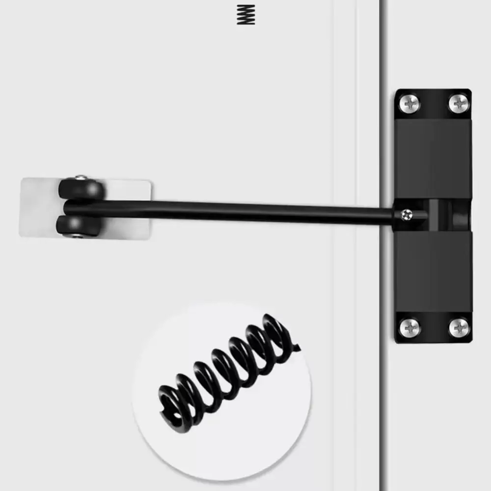 

Aluminum Alloy Automatic Door Closer Wear Resist Self-Closing Door Closing Hinge Safety Mounted Spring Door Closer Furniture