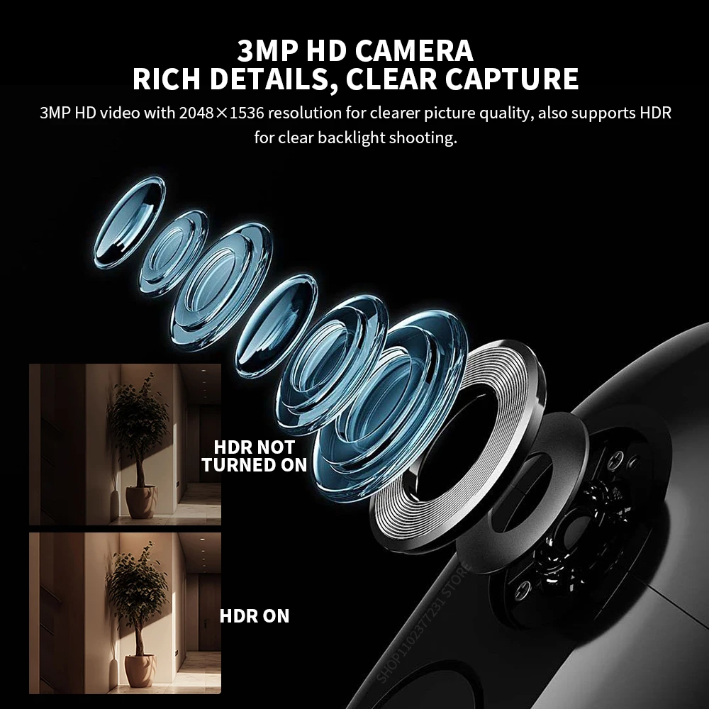 Xiaomi Smart Cat eye 2 Wireless WiFi Camera Video Peephole Doorbell 3MP HD Infrared Night Vision 180 Wide Nngle For Mi Home App