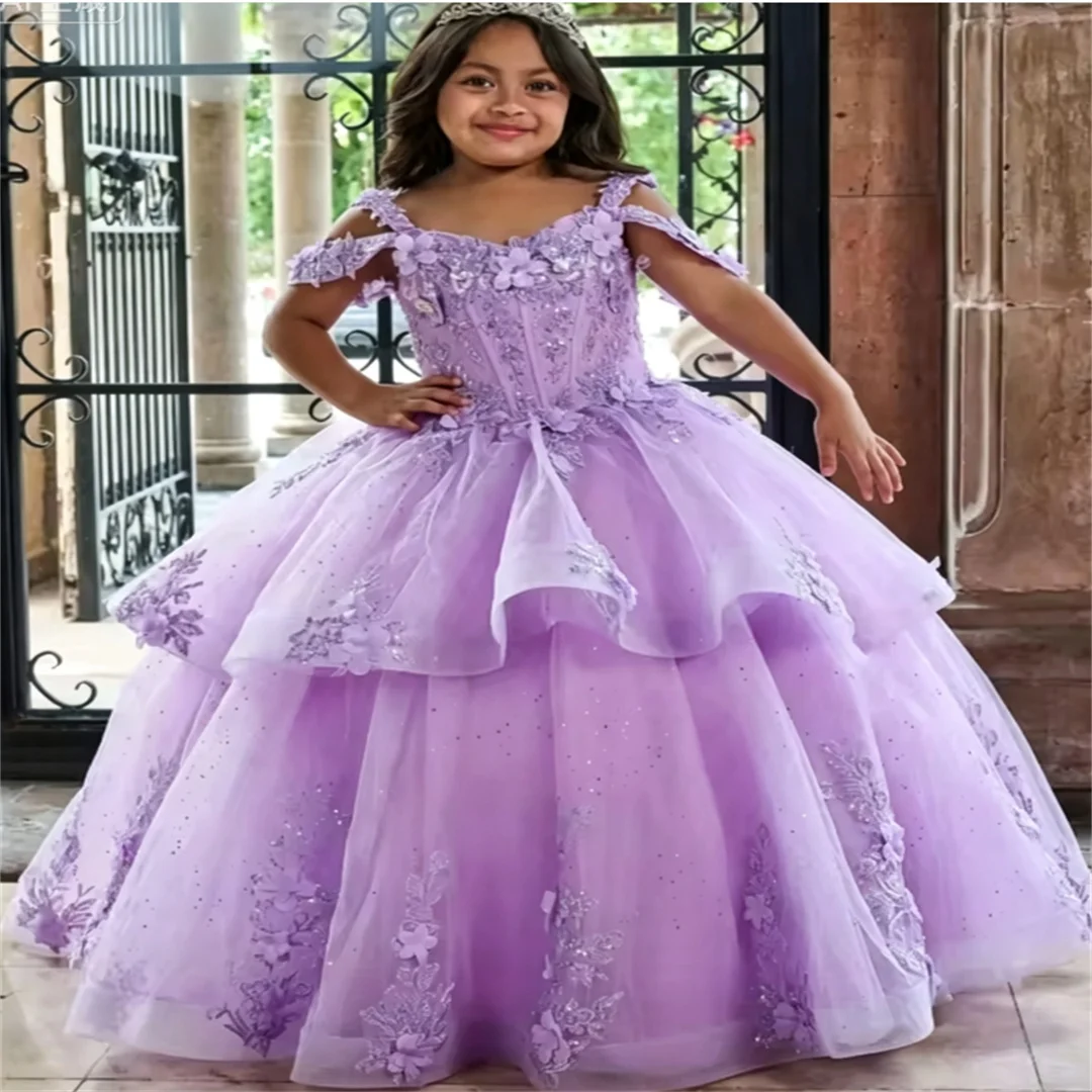 custom-3d-flower-girl-dress-wedding-off-shoulder-dress-girl's-first-communion-birthday-party-puffy-tulle-lace-pageant-dress