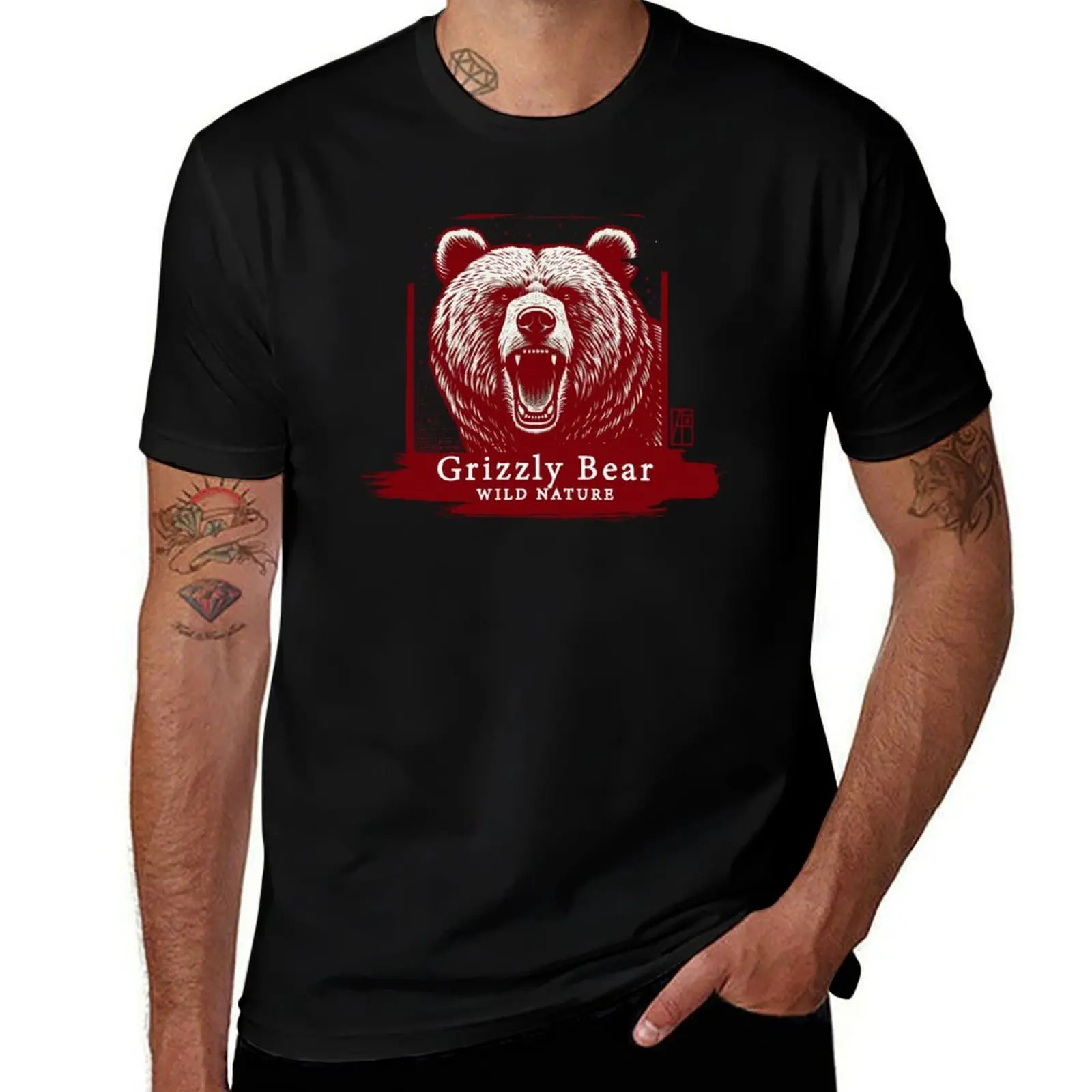 

Grizzly Bear - WILD NATURE - GRIZZLY -11 T-Shirt new edition new gifts and t-shirts Clothing mens workout shirts
