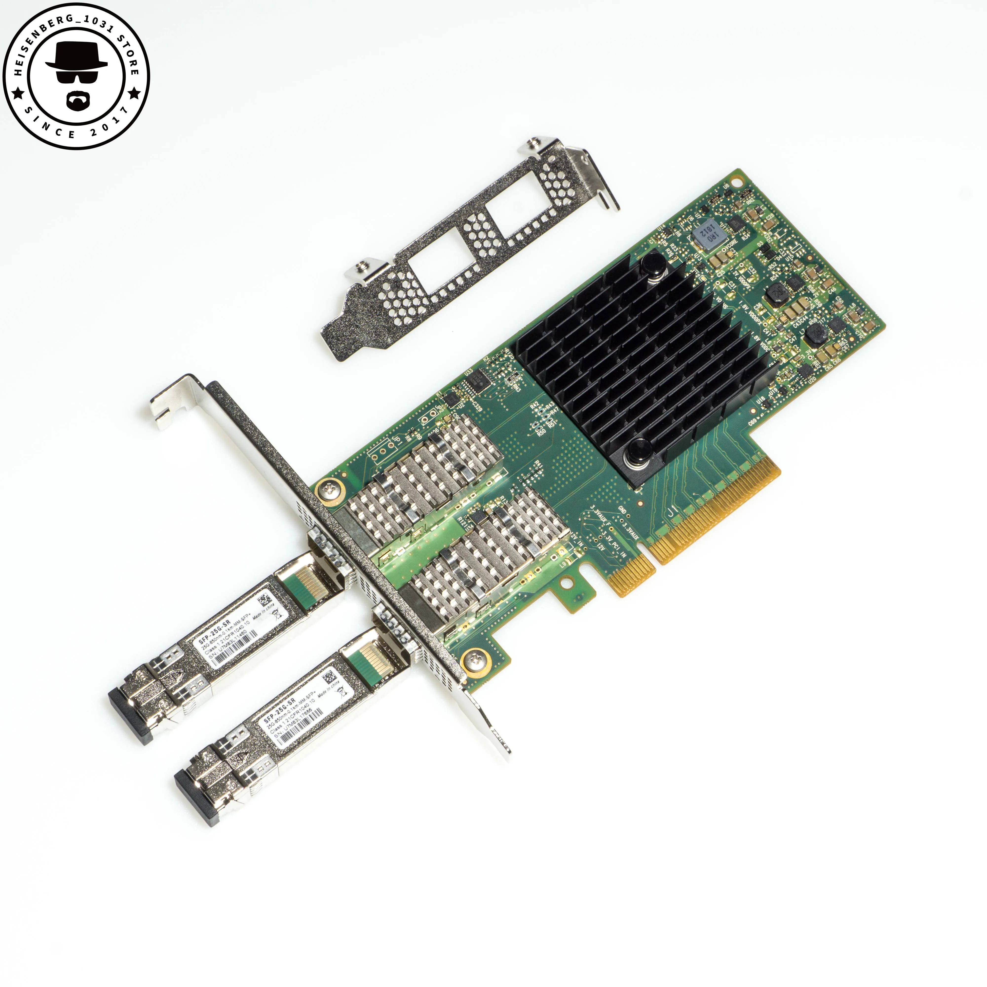 Conector de porta dupla, NVIDIA Mellanox MCX4121A-ACAT LX, EN NIC, 25Gbps®Transceptores compatíveis FreeNSA Homelab, 4 PCIe3.0 x 8 SFP28