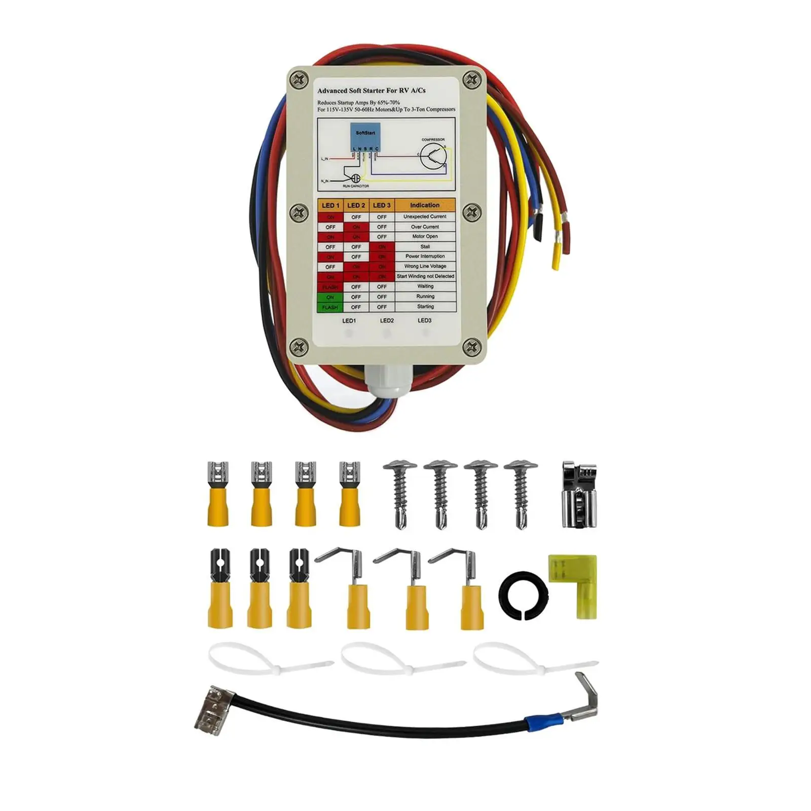 Air Conditioner Soft Start Kit 364-x20 Component Reduce Startup Current with