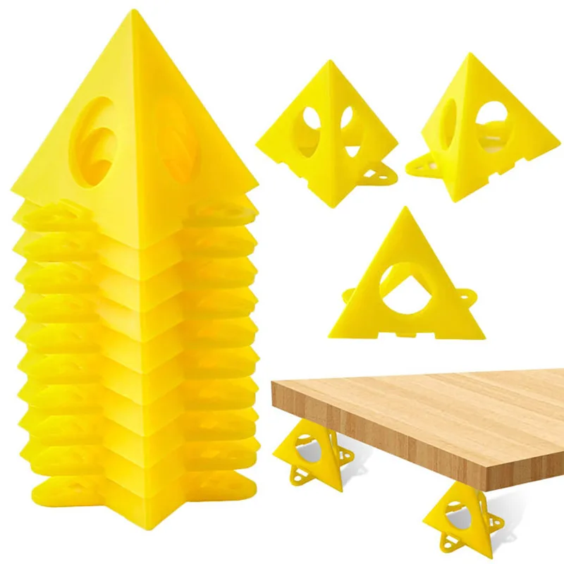 Portable Woodworking Paint Triangle Stand Wood Support Pyramids Rack Carpenter Lift Pads Feet Tool Accessories Paint Pad