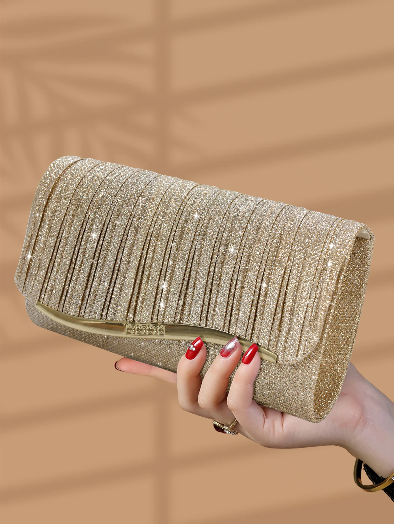 حقيبة يد للحفلات لامعة وأنيقة، محفظة رائعة للفتيات والحفلات والعرائس، مناسبة للولائم والحفلات وحفلات الزفاف. #4