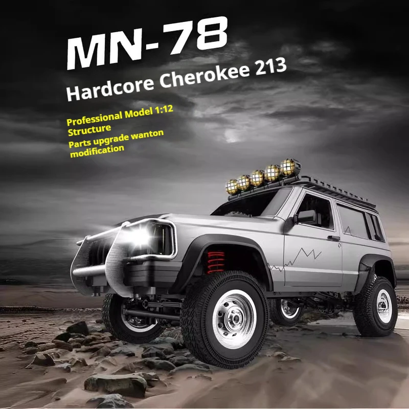 

2024 New MN78 1:12 Full Scale Cherokee 213 Four Wheel Drive Climbing Car Remote Control Toy Model Children's Toy Birthday Gift