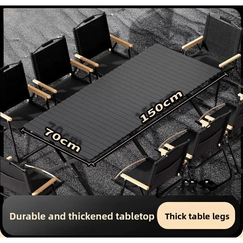 Mesa Plegable Portátil para Exteriores, Ligera y Compacta, para Campamento y Picnic, Equipo de Campamento