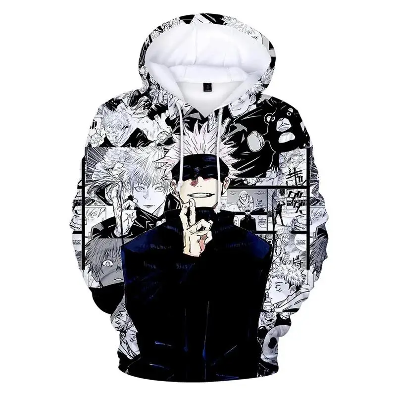 3D Print Anime Jujutsu Kaisen Hoodies Sweatshirts Men/Women 2023 Newest Fashion Streetwear Autumn Winter Plus Size Clothes Coat