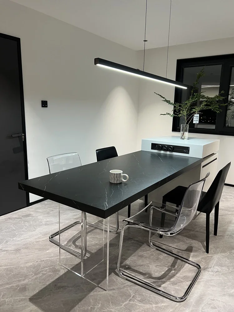 small household modern minimalist open kitchen