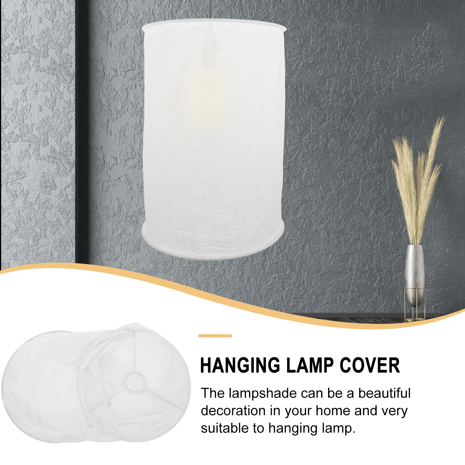 

Fabric Chandelier Lampshade Pendant Lights Hanging Shades for Replacement Cylinder