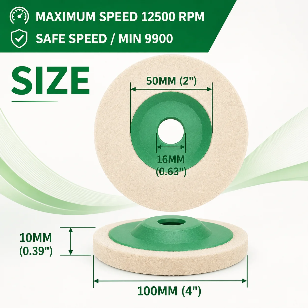 

1/3/5Pcs 4inch Wool Polishing Wheel – Buffing Pad for Angle Grinder, Felt Polishing Disc for Metal Marble Glass Ceramics