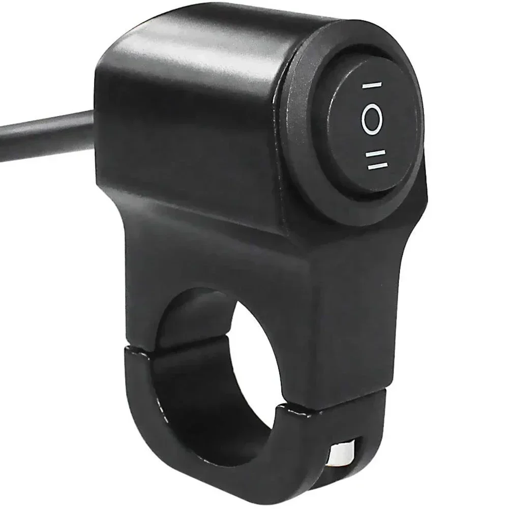 12V-60V Ebike Headlight Button Switch Bicycle Front Light 3 Gears For Handlebar 22cm Electric Bicycle Accessories