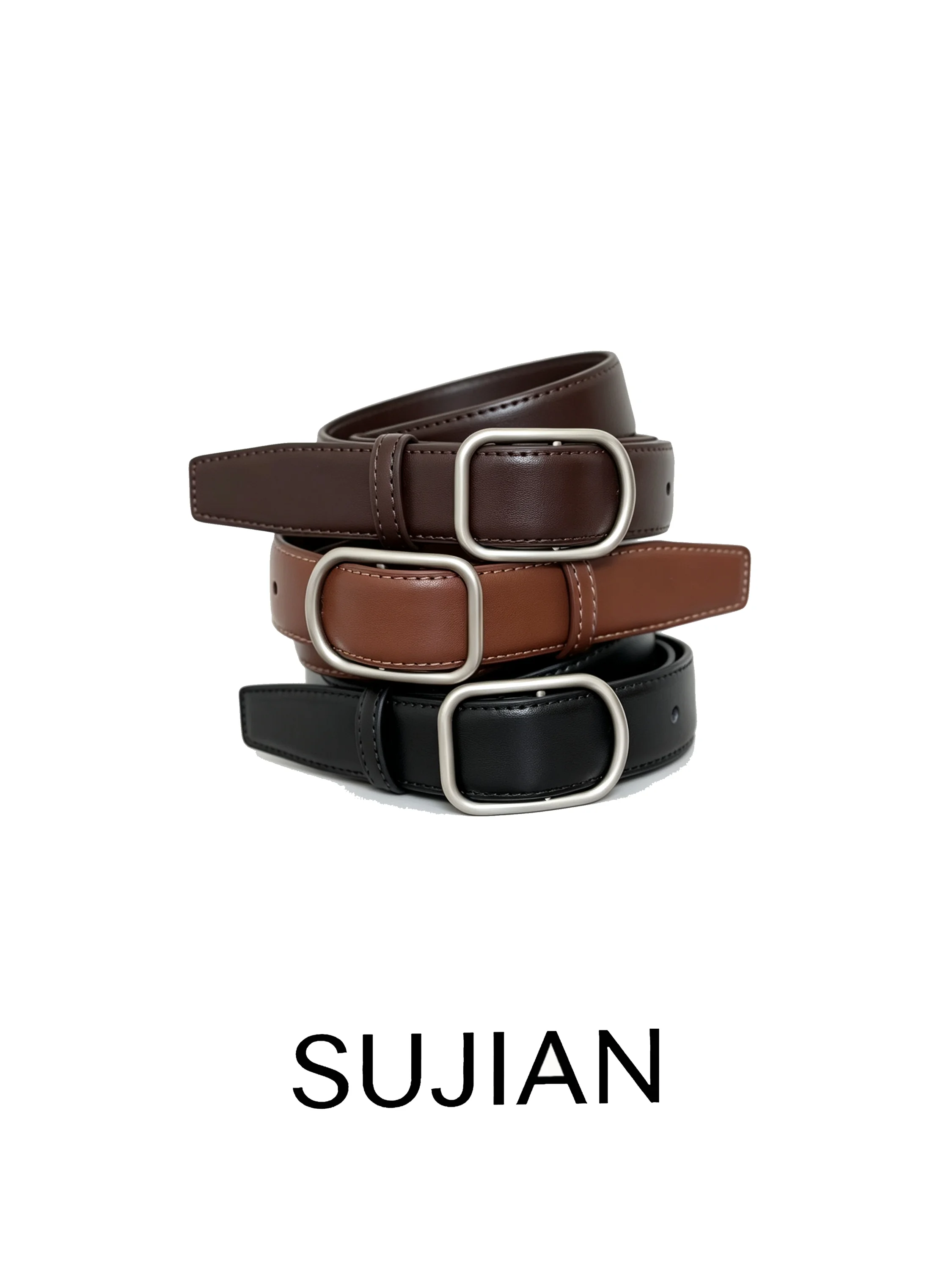 elegant-casual-versatile-women's-leather-belt-high-end-genuine-leather-for-jeans-skirts-pants-stylish-korean-style-waist-belt