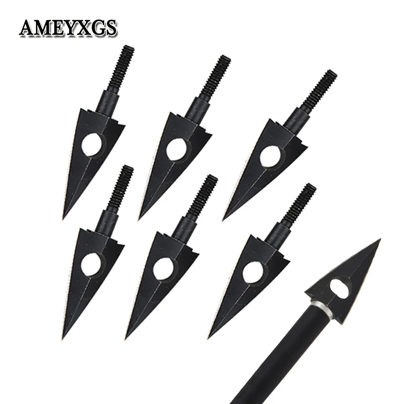 

8/16pcs Archery Arrowheads 116 Grain Traditional Carbon Steel Broadheads Tips Target Hunting Shooting Arrow Practice Accessories