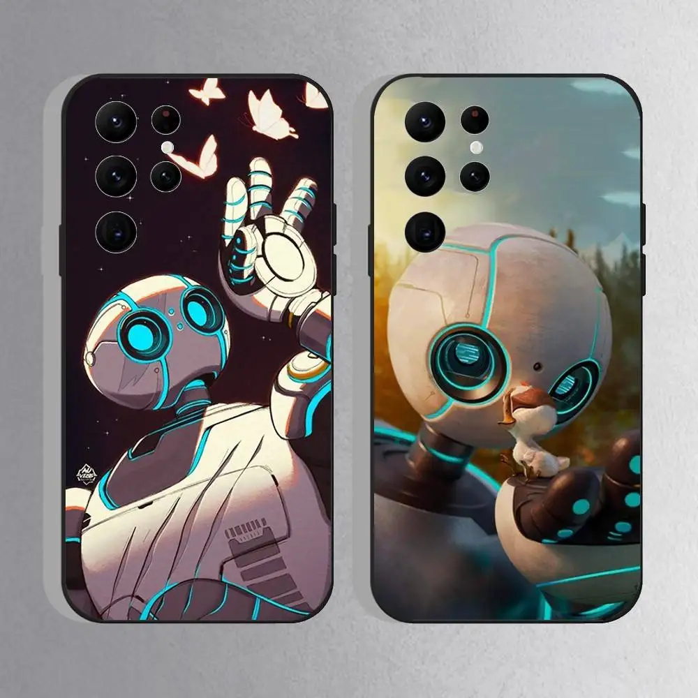 

The W-WildS R-RobotS Phone Case For Samsung S25,S24 Ultra,S20,S30 plus,S22 Plus,S23,Ultra 5G Silicone Black Shell