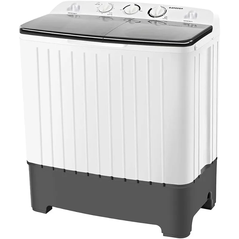 

BANGSON Portable Washing Machine, 17.6 lbs Washer(11Lbs) and Spinner(6.6Lbs), Washer and Dryer Combo