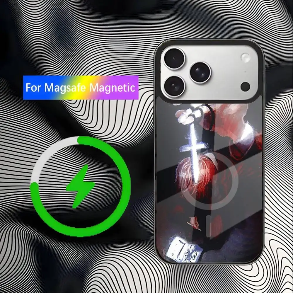 Funda de teléfono Homicipher Scarletella para iPhone 17,16,15,14,13,12,11,Pro,Max,Plus,Mini,SE4,E carga inalámbrica Magsafe magnética