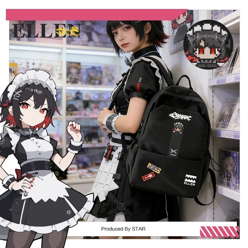 Backpack Handbag Game Zenless Zone Zero Cosplay Role Harumasa Vivian Hoshimi Miyabi Jane Doe Travel Sports Students Bag