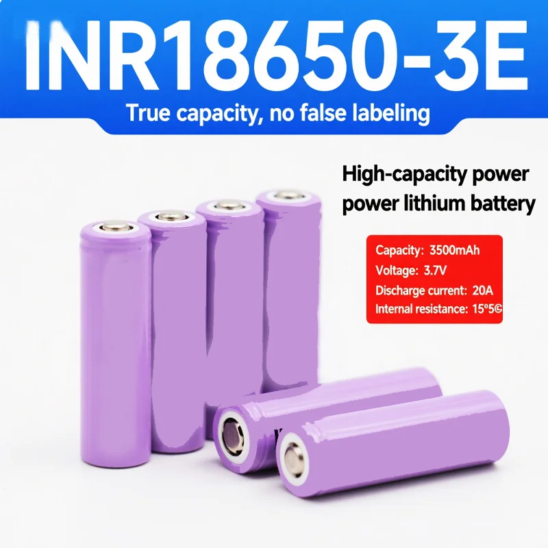 

new 2025 3-starLithium battery charger with genuine NCR18650 35E 1-20PCS 3500MAH powerful power package
