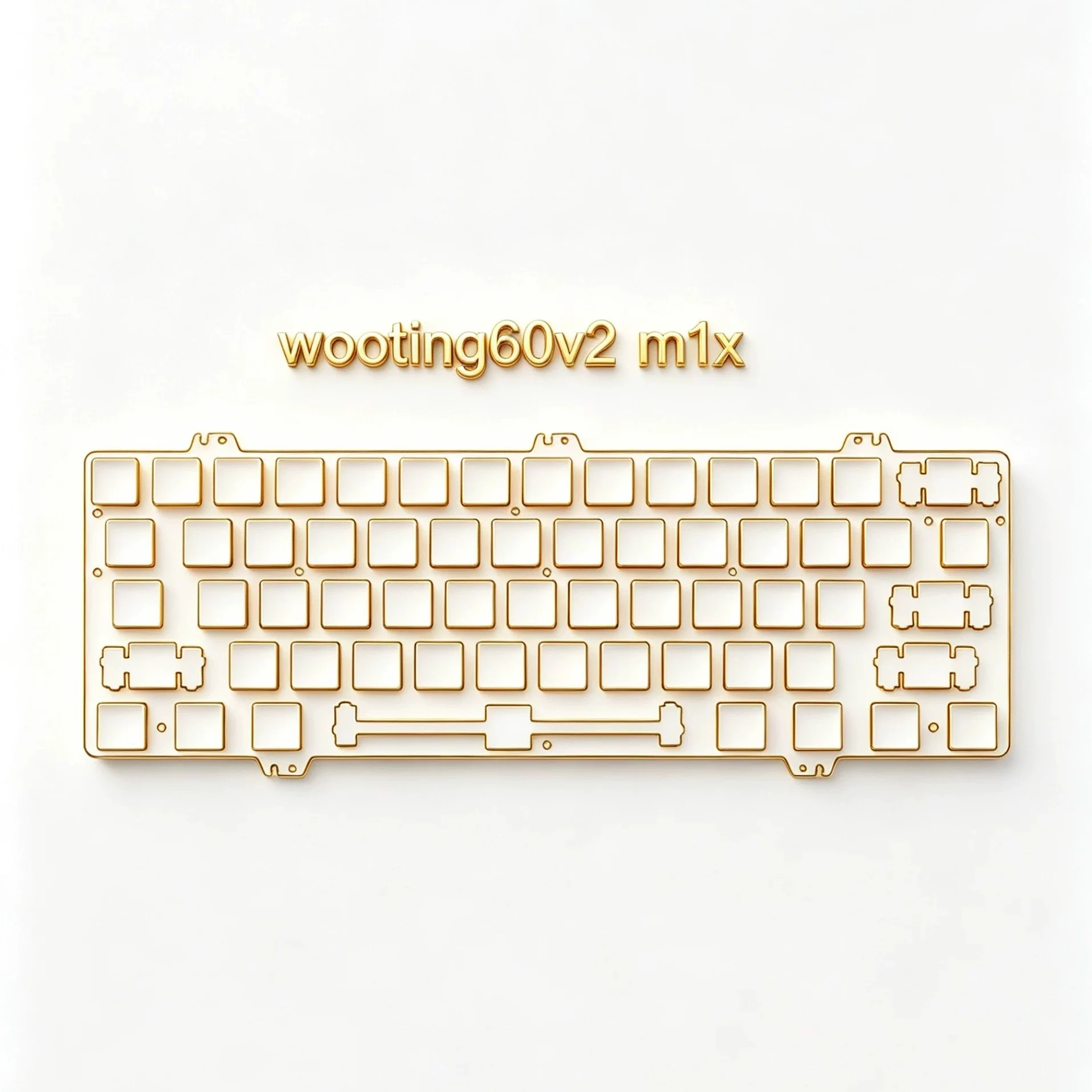 Wooting60v2 M1x Keyboard Positioning Plate Customized Carbon Fiber CNC High Precision for Gamer Mechanical Keyboard Accessories