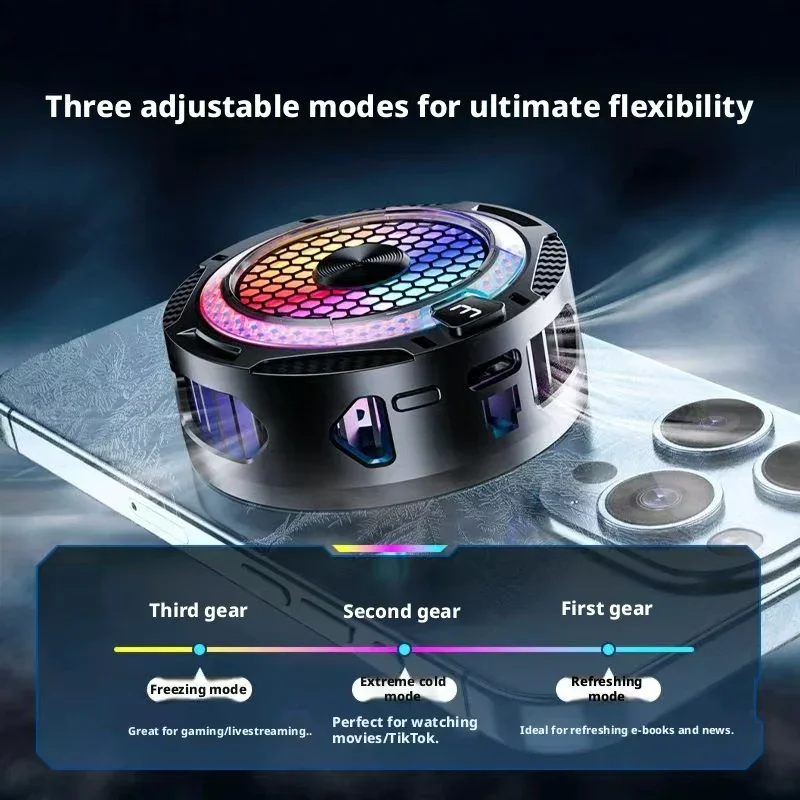 Ultra Cool Game Cooler Fast Ice Generation Semiconductor Cooler Magnetic Clip-on Suitable iPhone Xiaomi VIVO OPPO Android Phones