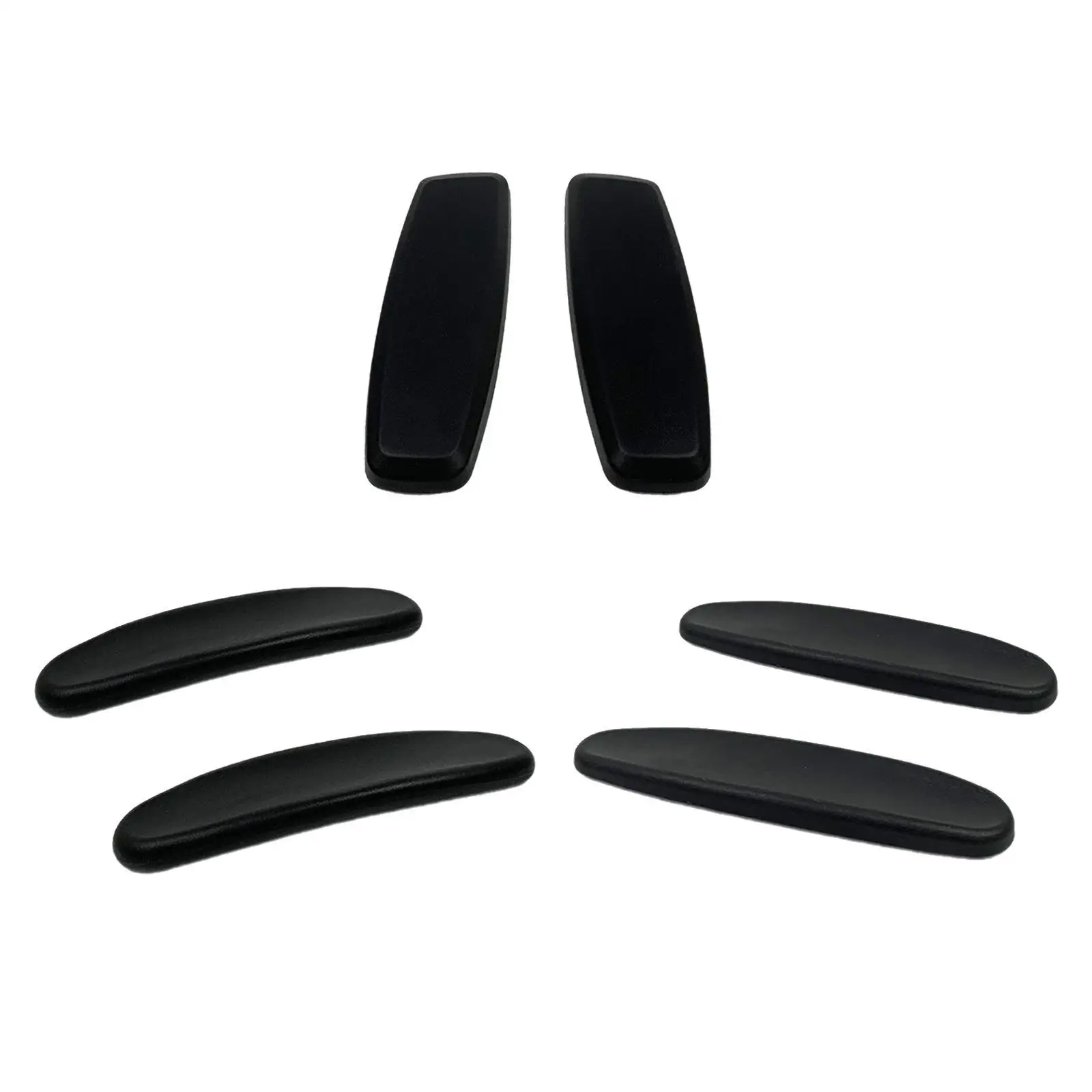 

Office Chair Armrest Replacement Pads Caps Sturdy Computer Chair Parts Comfortable Easily Install Left and Right Pads Accessory