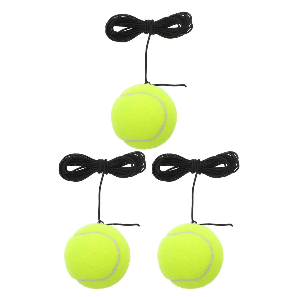 

3Pcs Tennis Return Ball with String Tether Training Device Rebound Practice Ball for Garage Portable Tennis Learning