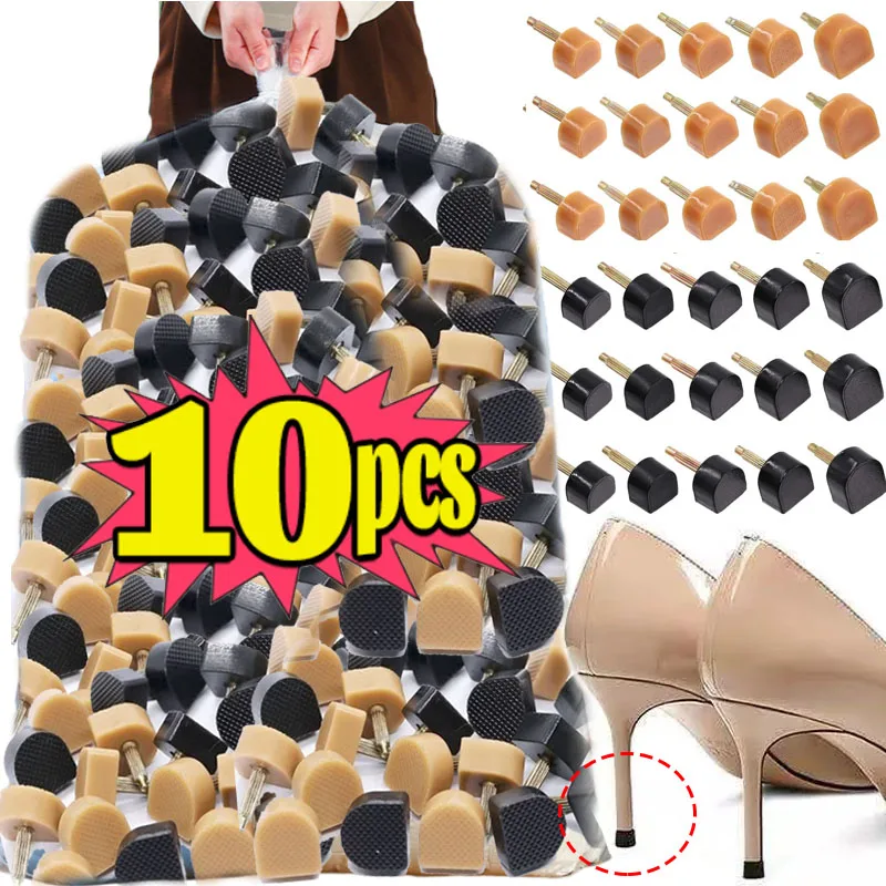 10 قطعة استبدال سدادات عالية الكعب حماية عالية الكعب إصلاح نصائح دبابيس للنساء أحذية كعب نصائح الصنابير وتد المصاعد اكسسوارات #2