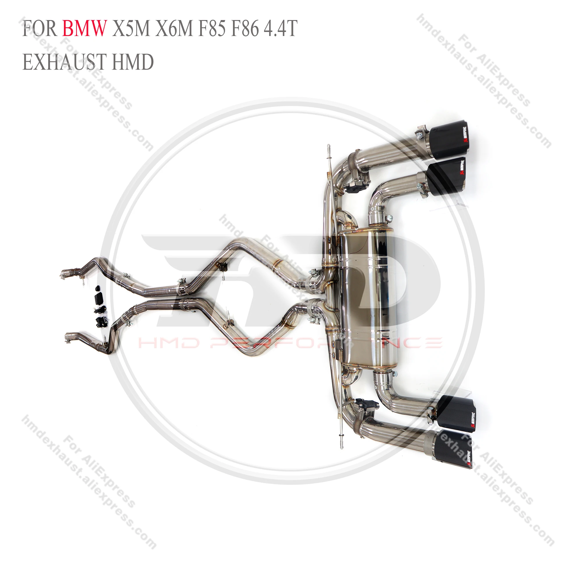 

HMD Exhaust System Stainless Steel Performance Catback for BMW X5M X6M F85 F86 4.4T 2015-2019 Muffler With Valve