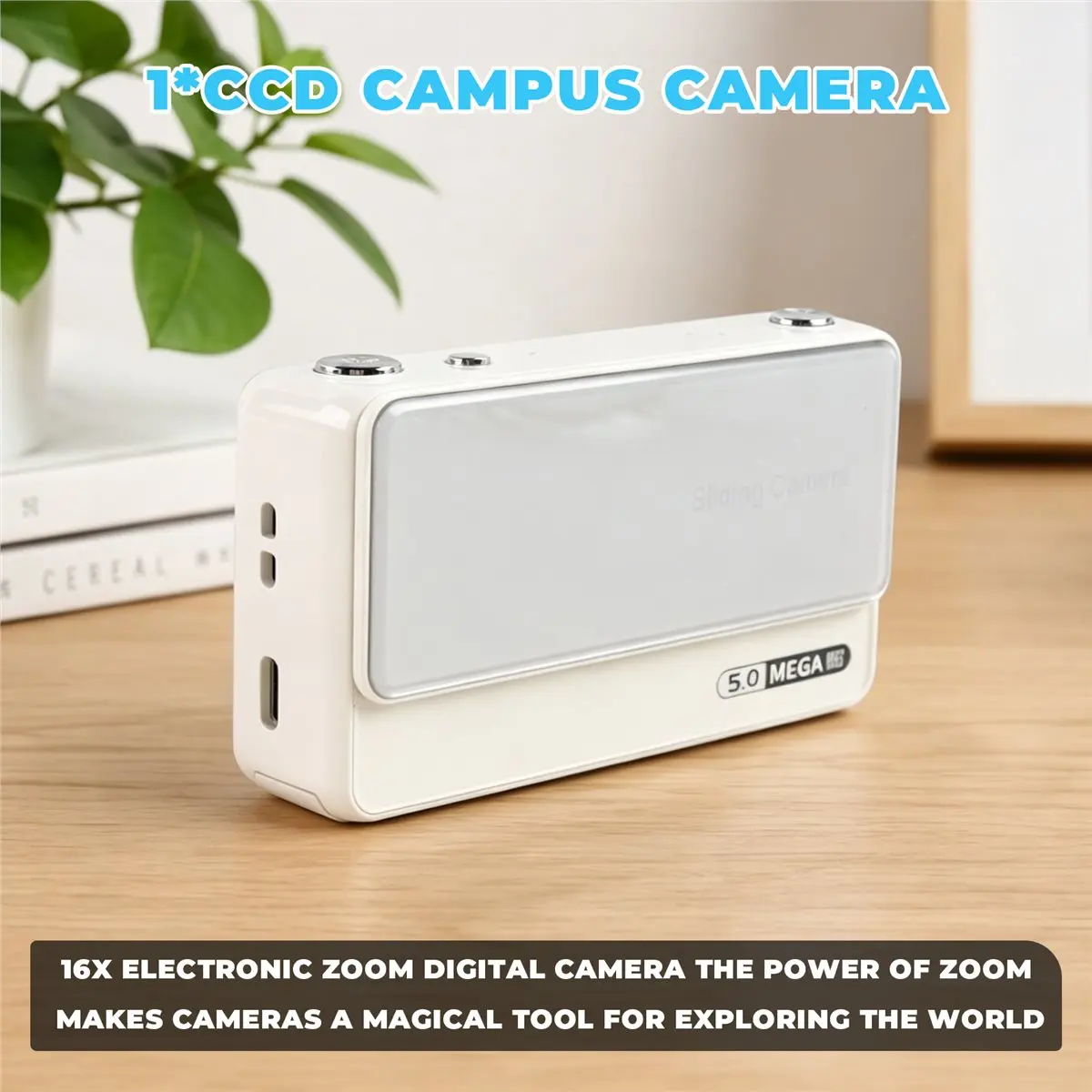 giftnew 4K HD 1080P Digital Camera 46MP Autofocus Vlogging Camera 16X Zoom Video Photography Camera 2.8 Inch IPS Screen B